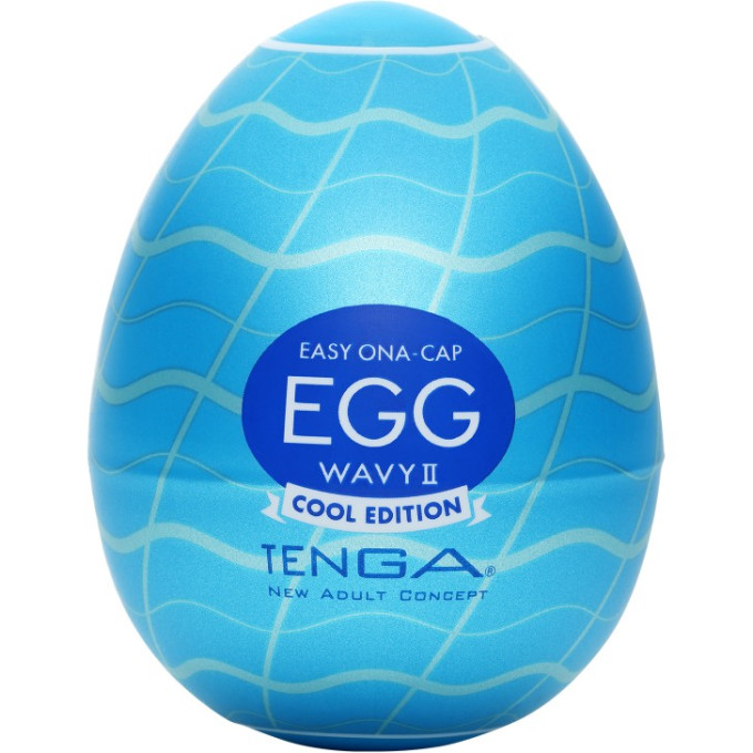 Стимулятор яйцо TENGA EGG WAVY II COOL EGG-013C